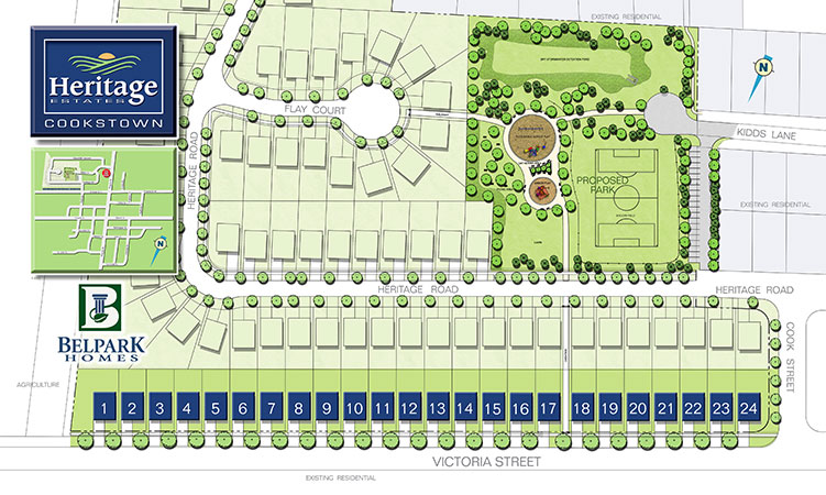 Belpark Homes Site Plan